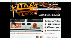 Desktop Screenshot of orangevilletaxi-limo.com