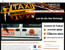 Tablet Screenshot of orangevilletaxi-limo.com